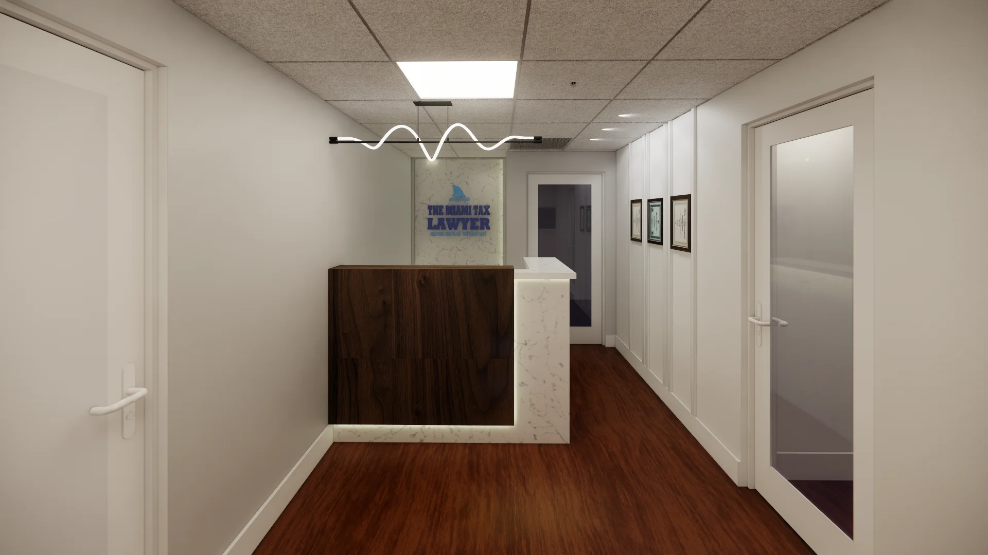 Legal office reception