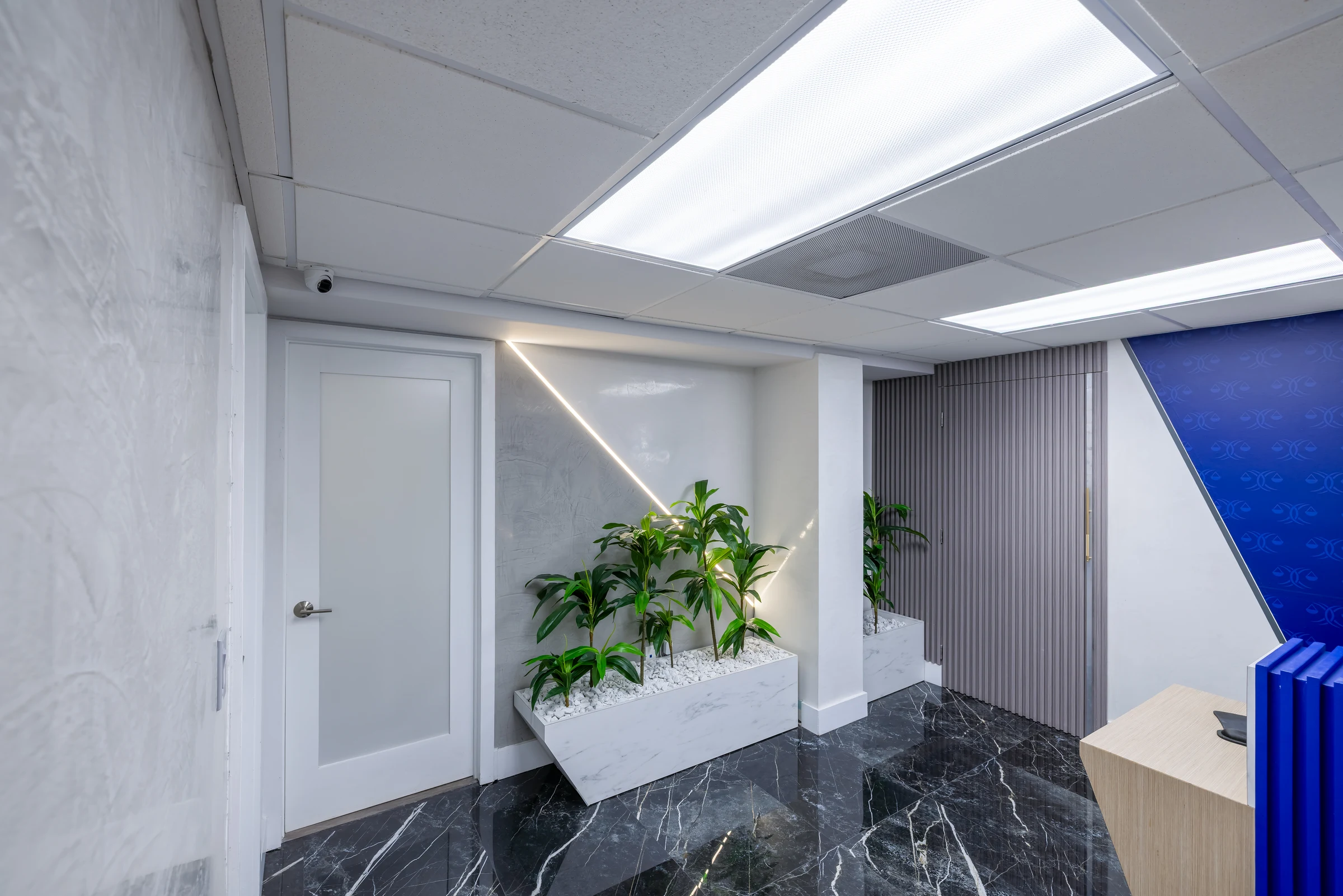 Cañizares Law Group — entrance with biophilic accents